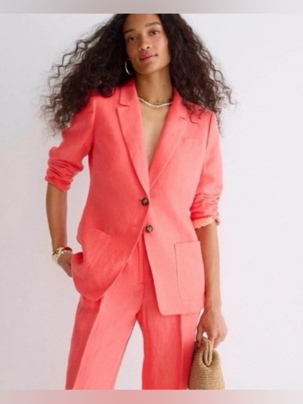 JCrew NWT Helena Linen Blend Blazer Women’s Size 20
